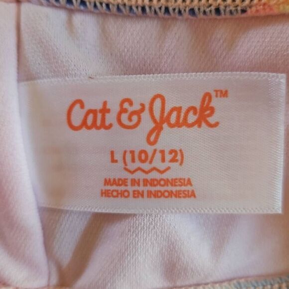 Cat & Jack Two Piece Bikini Swimsuit Multicolored Large (10/12) - Picture 5 of 7